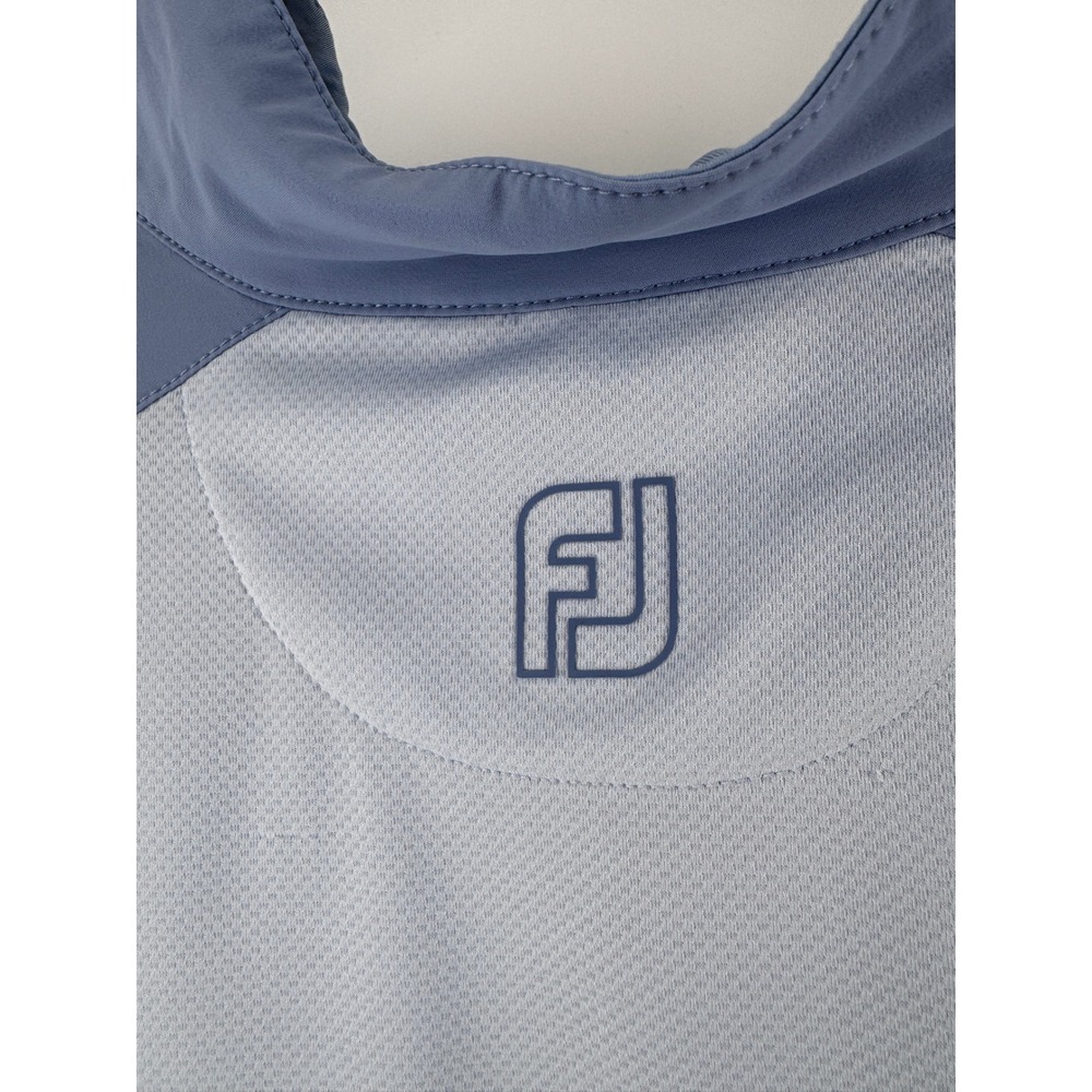 FootJoy Tempo Series Quarter Zip Pullover Mens L Blue Golf Performance Layer - Picture 9 of 10